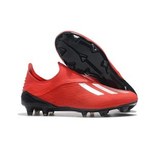 Kopačky Pánské Adidas X 18+ FG – Červené Stříbrný
